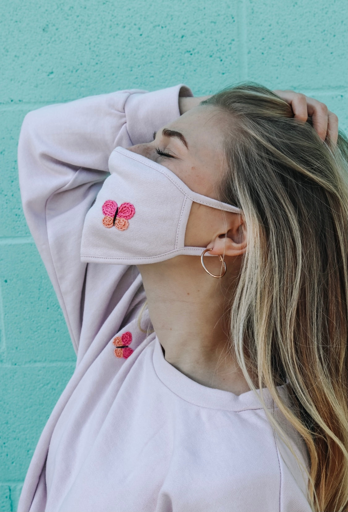 Mariposa Crewneck + Mask